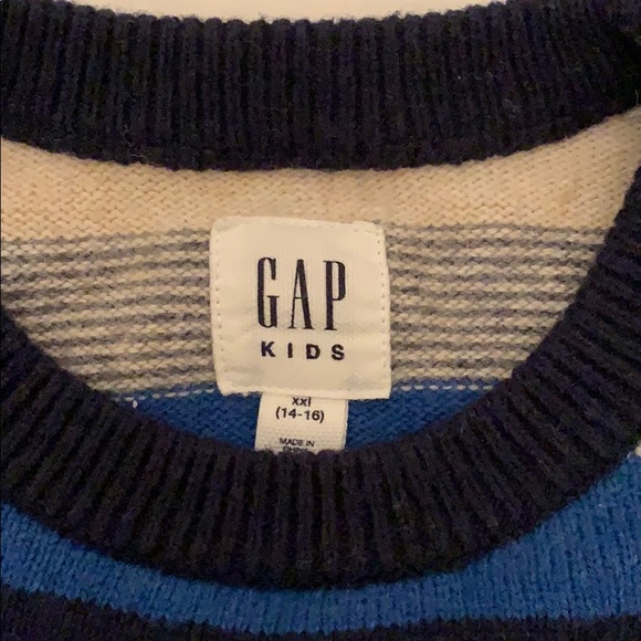 3 for $10 item GapKids striped cotton/wool blend crewneck sweater - Picture 2 of 4